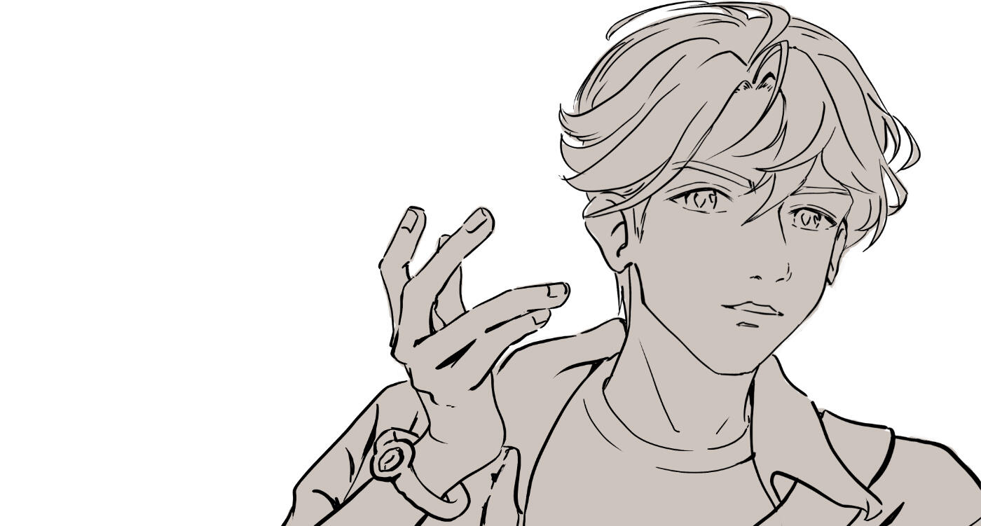 WIP of my character Arthur