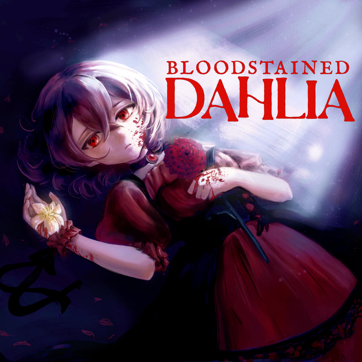 The Cover Art for Bloodstained Dahlia